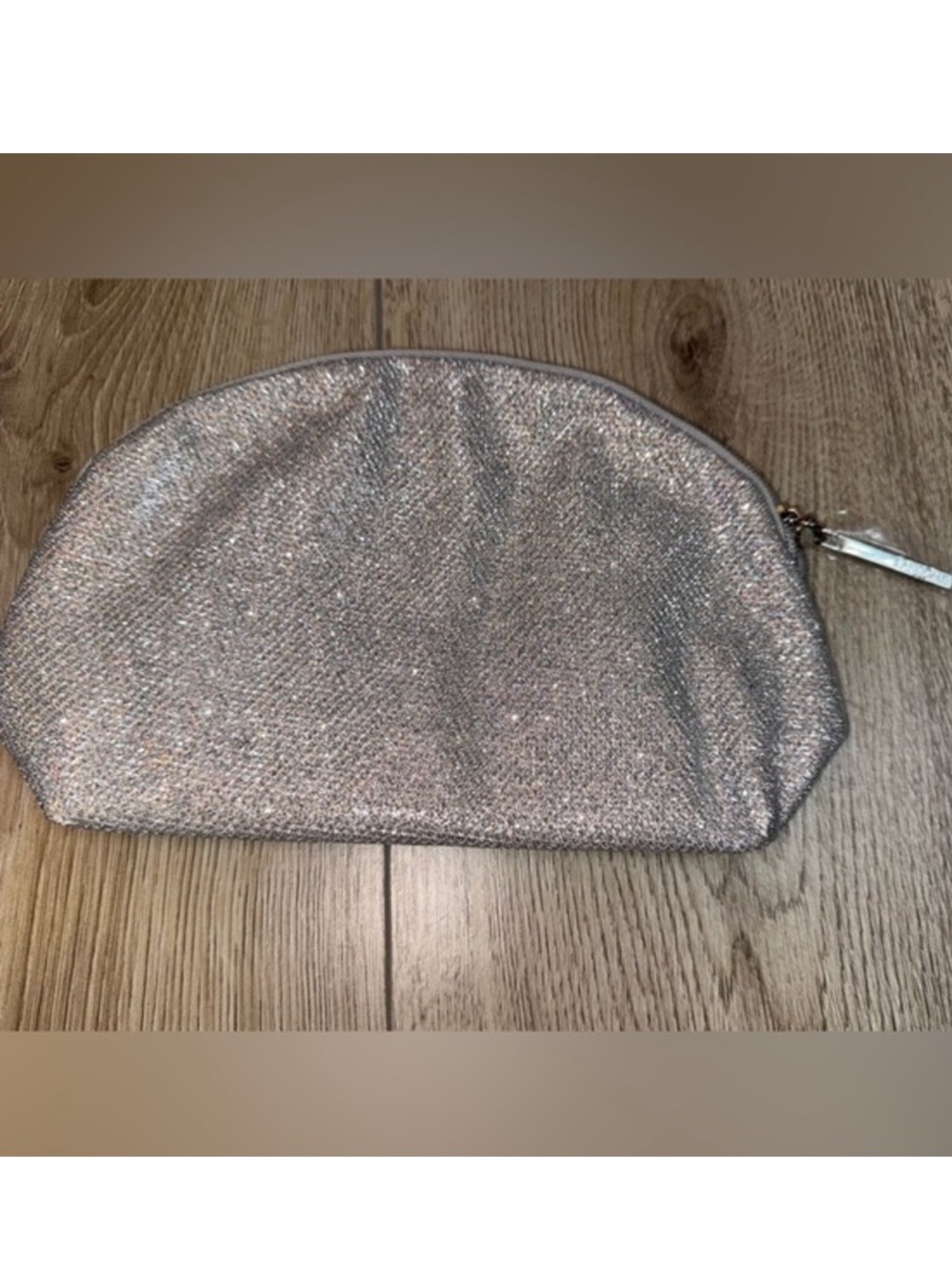 Lancome silver Cosmetic Pouch makeup bag
